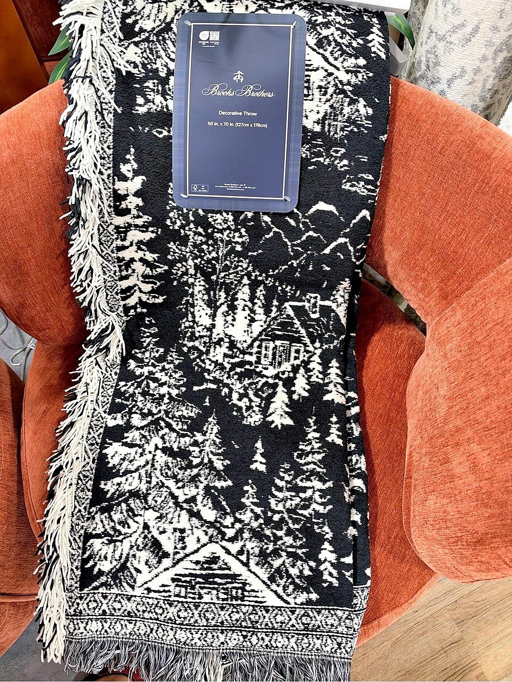 Brooks Brothers Decorative Throw Blanket